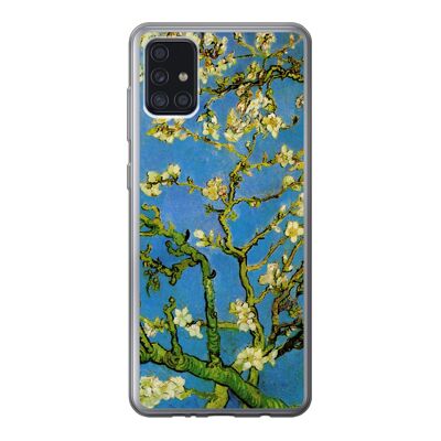 Hoesje voor Samsung Galaxy A52 5G - Amandelbloessem - Vincent van Gogh - Siliconen