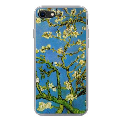 Hoesje voor iPhone 8 - Amandelbloessem - Vincent van Gogh - Siliconen