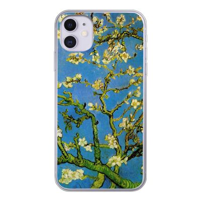 Hoesje voor iPhone 11 - Amandelbloessem - Vincent van Gogh - Siliconen