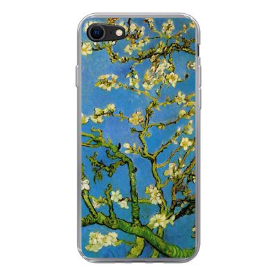 Hoesje voor iPhone 7 - Amandelbloessem - Vincent van Gogh - Siliconen