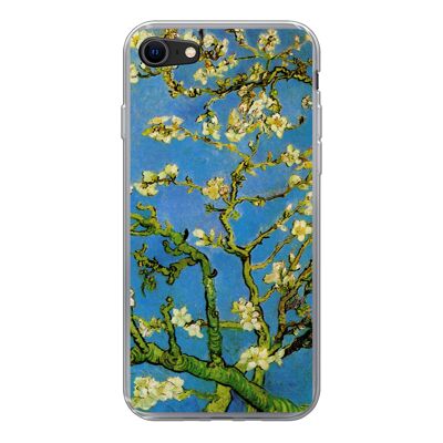 Hoesje voor iPhone SE 2020 - Amandelbloessem - Vincent van Gogh - Siliconen