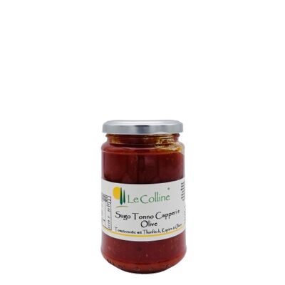 Salsa di pomodoro con tonno, capperi e olive 280g