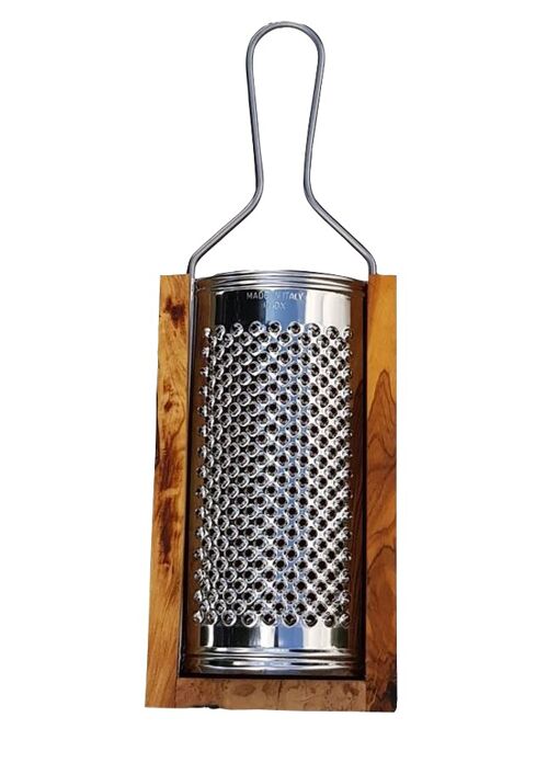 Parmesan cheese grater with olive wood container 30cm