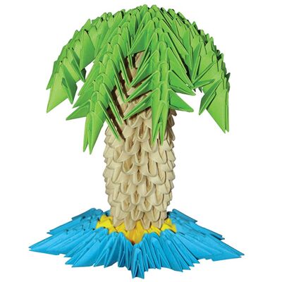 PALM Hergestellt mit der modularen 3D-Origami-Technik Größe - 12 x 13 cm.