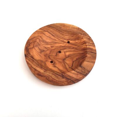 Soap dish round Soap dish made of olive wood
