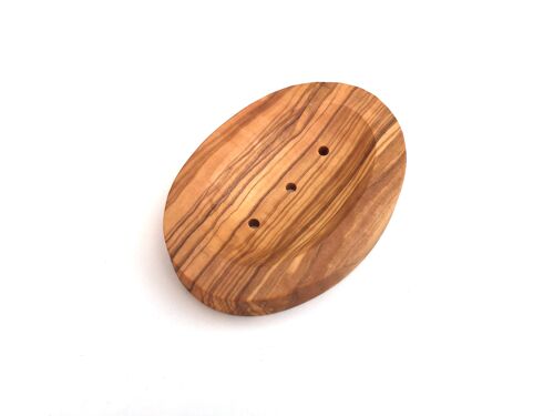 Soap dish oval Soap dish made of olive wood