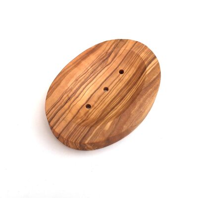 Soap dish oval Soap dish made of olive wood