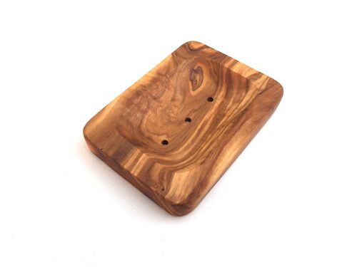 Soap dish rectangular rounded Soap dish made of olive wood