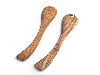 Set de 2 couverts à salade Tokyo 25 cm en bois d'olivier 4