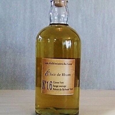 Elixir de ron "16" Lima-Verde de Sichuan-Salvia 500ml