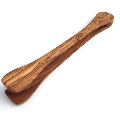 Tongs 26 cm made of olive wood