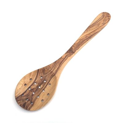 Slotted spoon 35 cm Extra wide slotted spoon made of olive wood