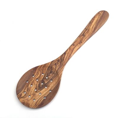 Slotted spoon 37 cm Extra wide slotted spoon made of olive wood