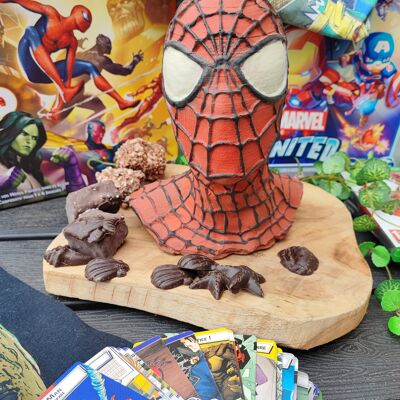 Buste spiderman chocolat noir