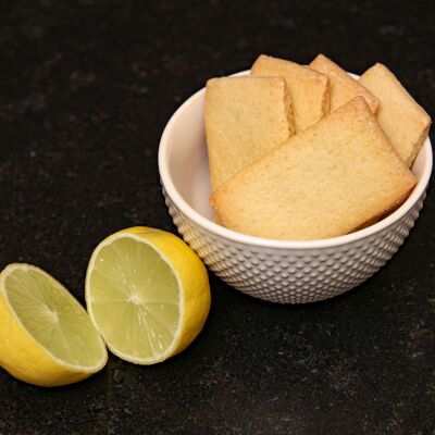 Organic Vegan Biscuit Bulk 3kg - Shortbread with lemon essential oil
