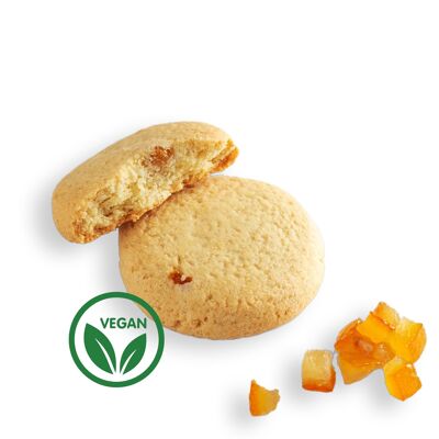 Vegane Bio-Kekse, 3 kg, kandiertes Orangen-Mürbteiggebäck und ätherisches Orangenöl