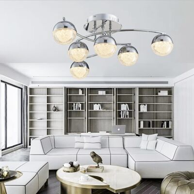 Plafoniere moderne con globo a LED in acrilico a 6 LED