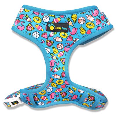 Adjustable Dog Harness - Pool Party Small