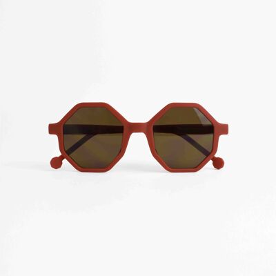 YEYE Occhiali da Sole per Adulti - Original Collection - Colore Rosso Terracotta