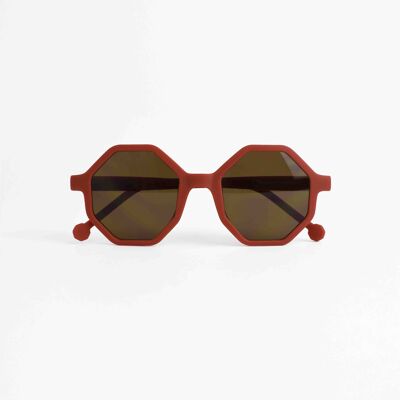 YEYE Occhiali da Sole per Adulti - Original Collection - Colore Rosso Terracotta