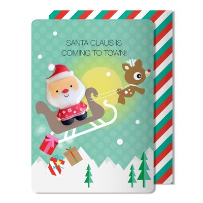 Xmas Jolly Jelly Greeting Card - Santa - Christmas