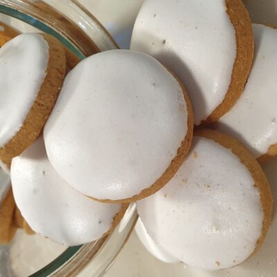 Biscotti di frolla sfusi con glassa al limone