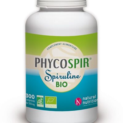 Phycospir Organic Spirulina 300 tablets - Micro algae immunity, maximum vitality