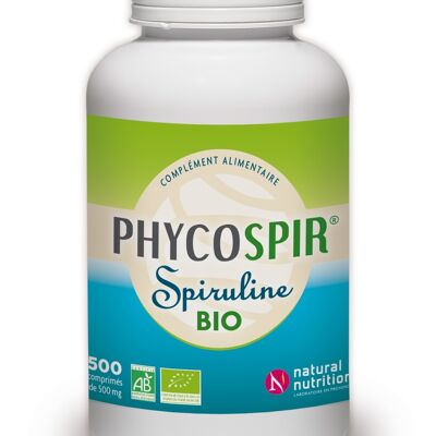 Phycospir Espirulina Bio 500 comprimidos - Inmunidad a las microalgas, máxima vitalidad