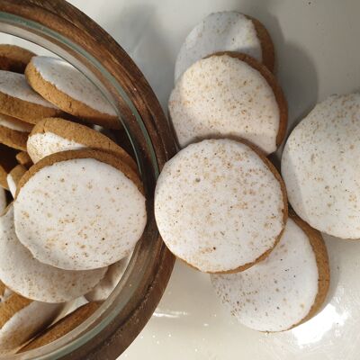 Bulk biscuits shortbread spices with lemon glaze