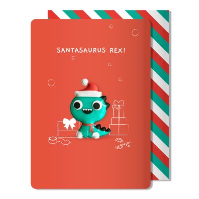 Skizzenhaftes Weihnachten – Santasaurus – Weihnachten