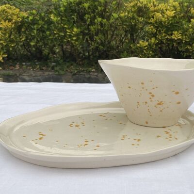 BOWL COLLIOURE SALTED GOLD M