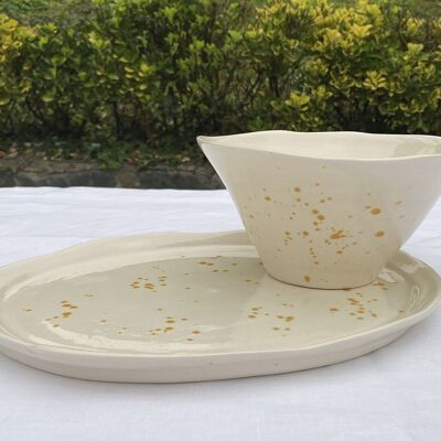 BOWL COLLIOURE SALTED GOLD XL