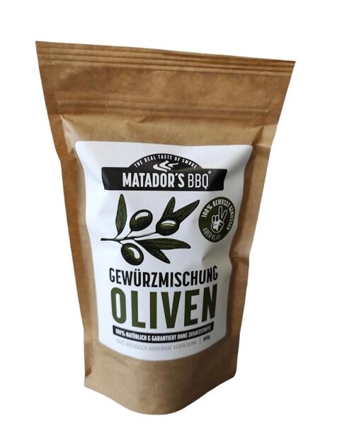 MATADOR’S BBQ® Oliven Gewürzmischung, 100g, XL-Packung!