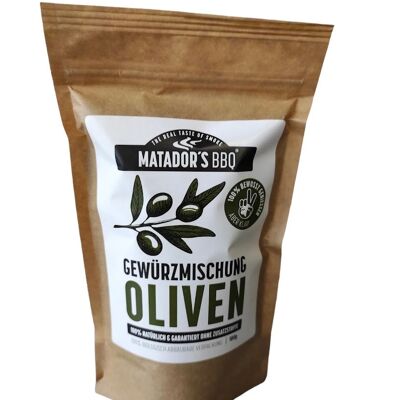 MATADOR’S BBQ® Oliven Gewürzmischung, 100g, XL-Packung!