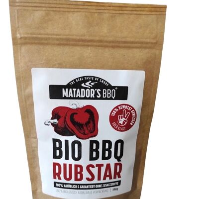 MATADOR'S BBQ® BIO BBQ RUB "STAR" - mélange d'épices, 100g, pack XL !