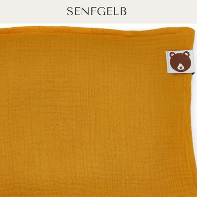 Honigbär® swaddle made of organic muslin (GOTS-certified) | Single Pack - Mustard Yellow
