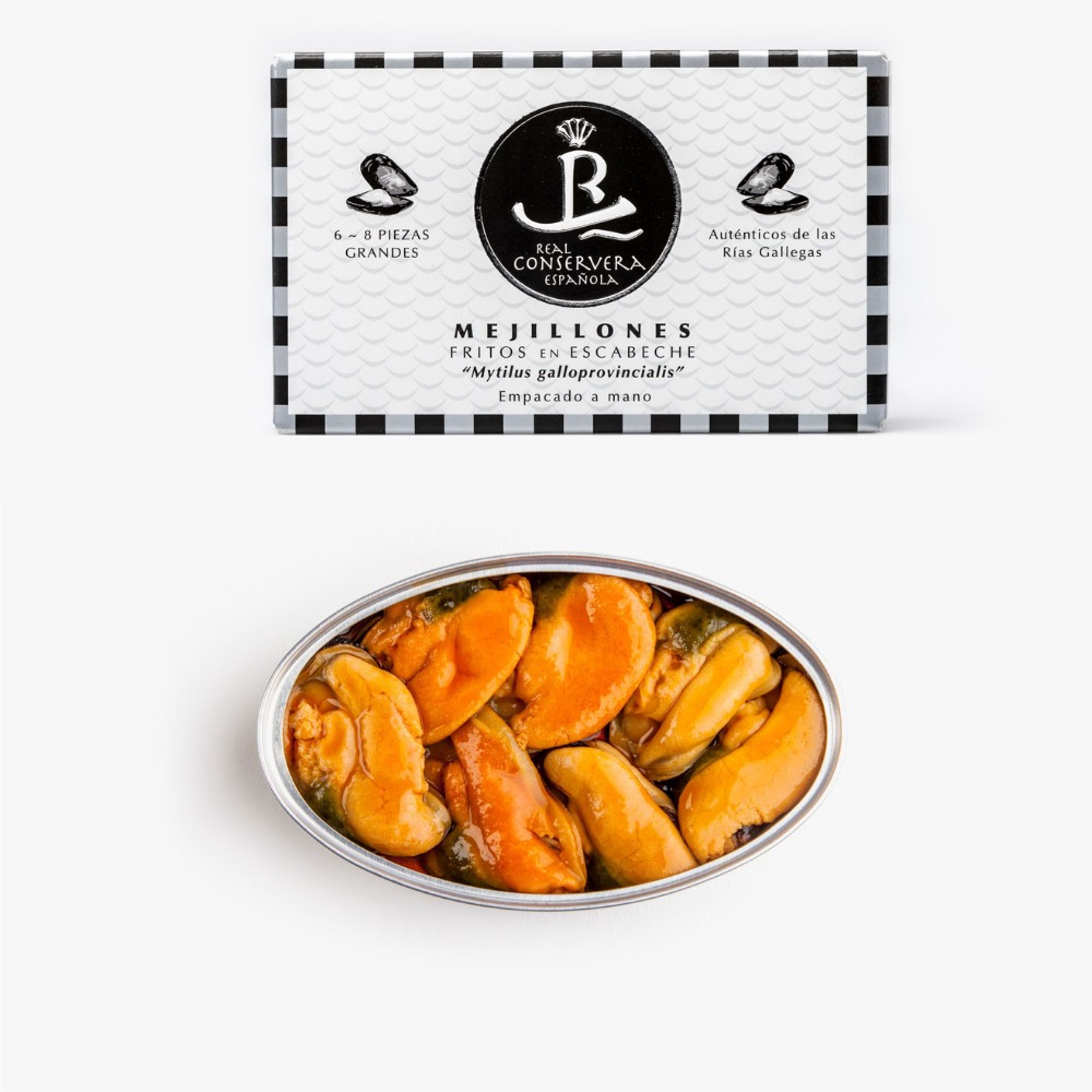 Delicias de Espana, Pickled Mussels (Mejillones en Escabeche), 3 boxes  (10-14 mussels per box)