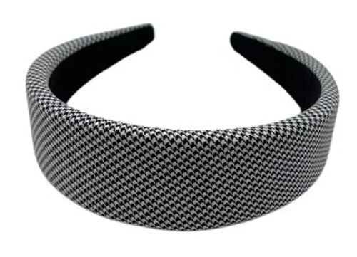 Black and White Houndstooth Headband