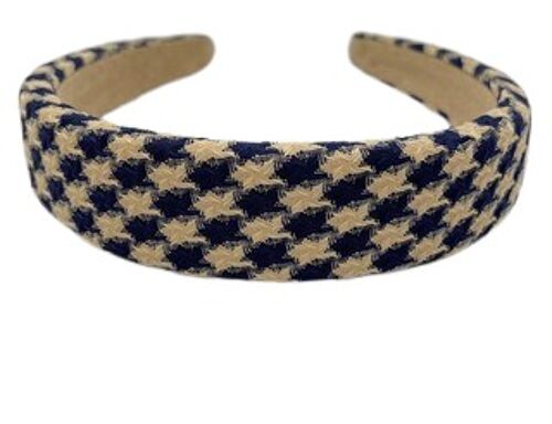 Navy Patterned Texture Headband