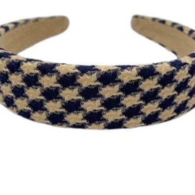 Navy Patterned Texture Headband