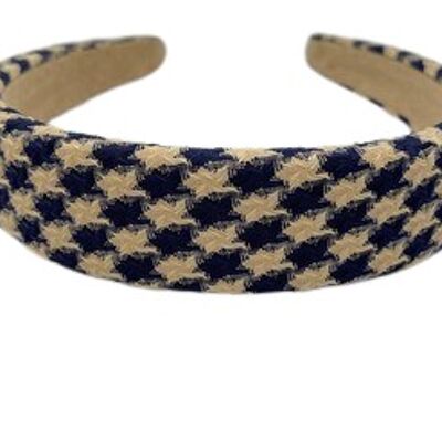Navy Patterned Texture Headband