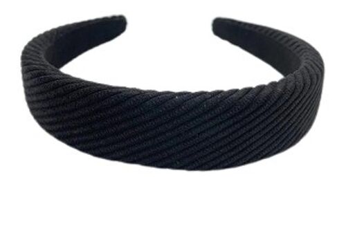 Black Suedette Texture Headband