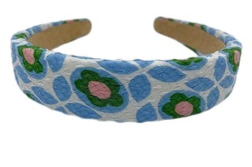 Blue and Green Floral Headband
