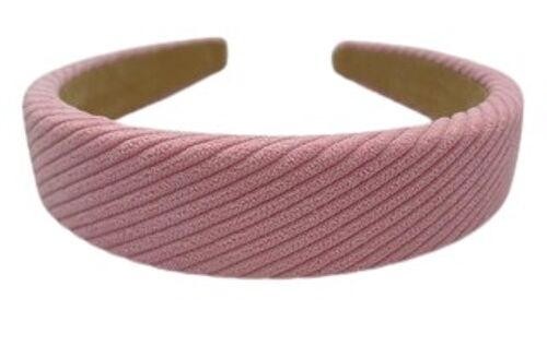Pink Suedette Texture Headband