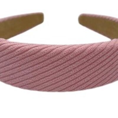 Pink Suedette Texture Headband