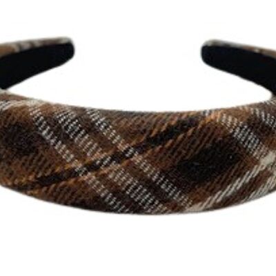 Brown Check Headband