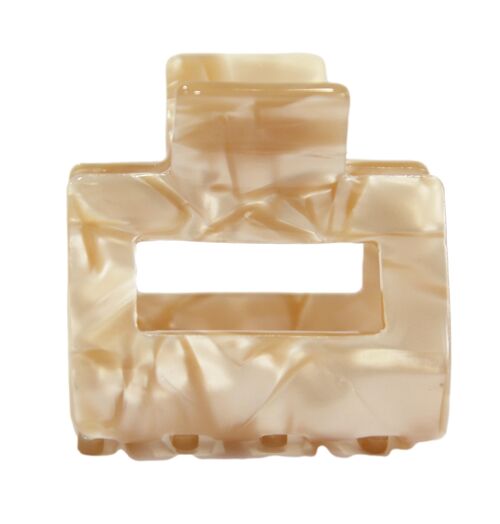 Mink Resin Rectangle Hair Claw