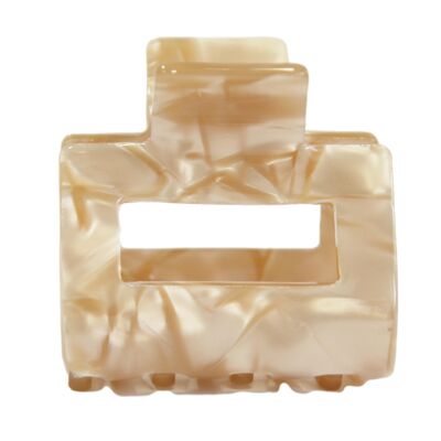 Mink Resin Rectangle Hair Claw