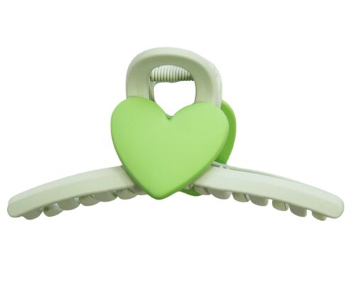 Green Heart Hair Claw