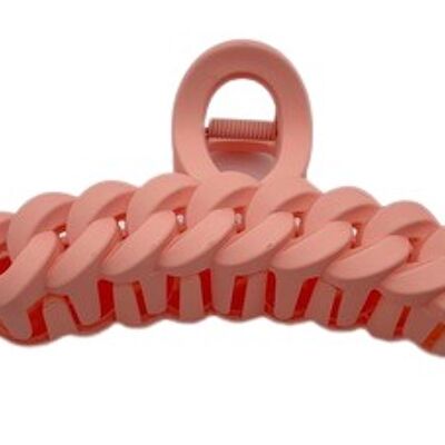 Pink Matt Chain Hair Claw